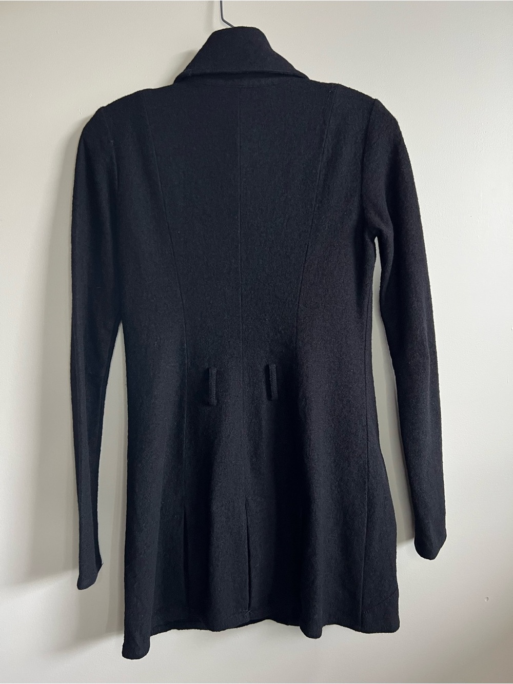 Amass Long Cardigan Sweater Coat Silver Skull Button Front Knit Women’s Size 3 - Picture 7 of 9